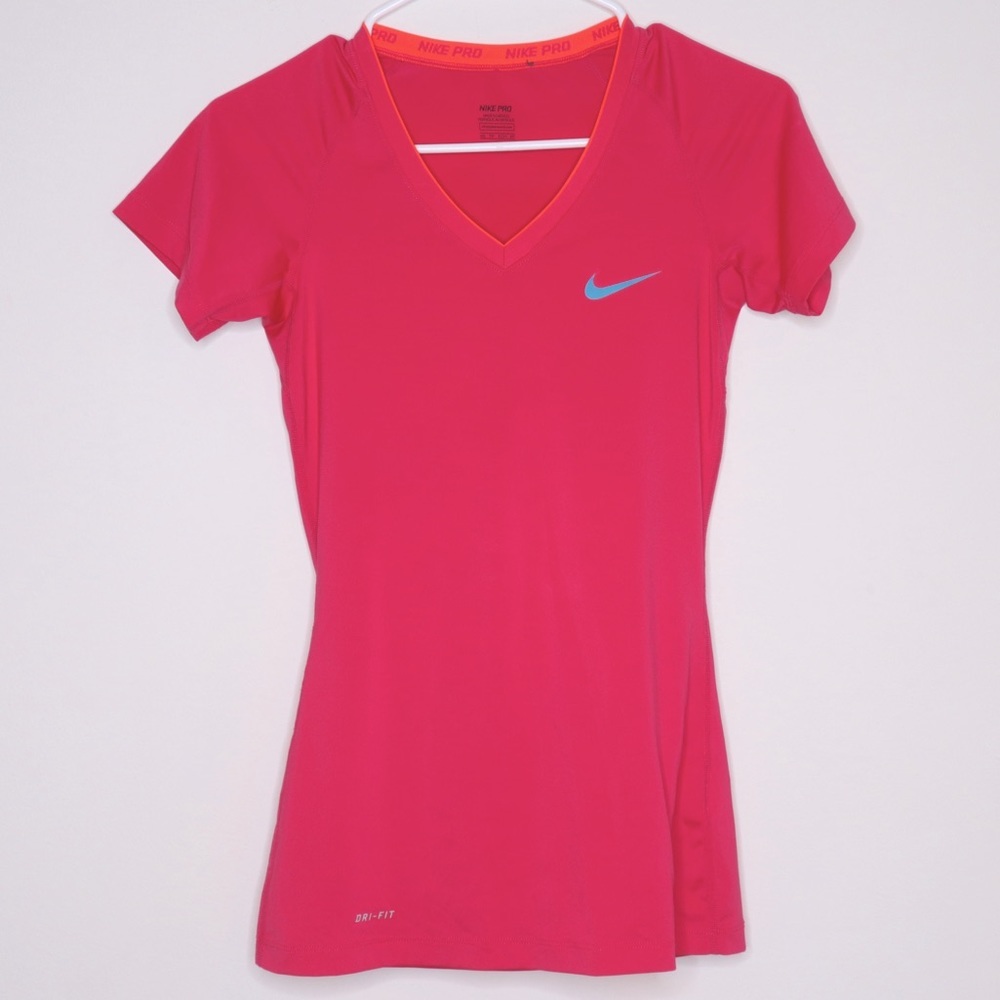 Nike Pro Dri-fit short sleeve, pink tee top XS